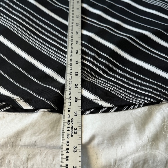 VAMP Women's Black/White Vintage Pull On A-Line Maxi Skirt Size Small Geometric - Picture 11 of 13